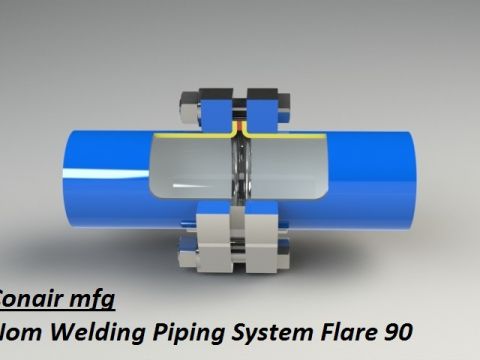 Non Welding Piping Systems Flare 90 corte