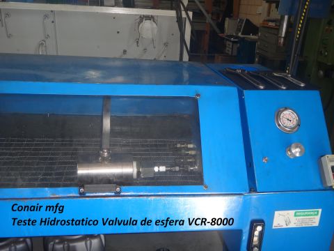 Teste HidrostÃ¡tico VÃ¡lvula VCR-8000